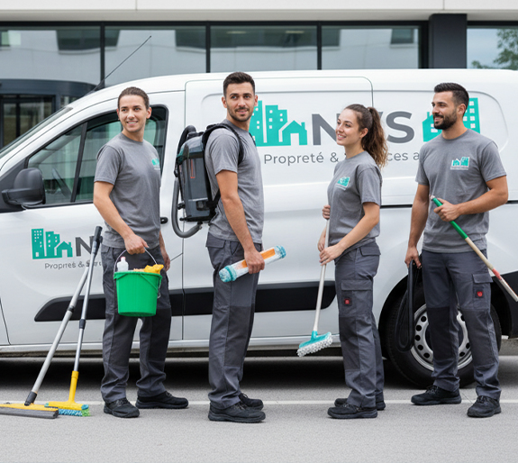 Nettoyage professionnel Gien Sologne - NVS équipe qualification matériel moderne